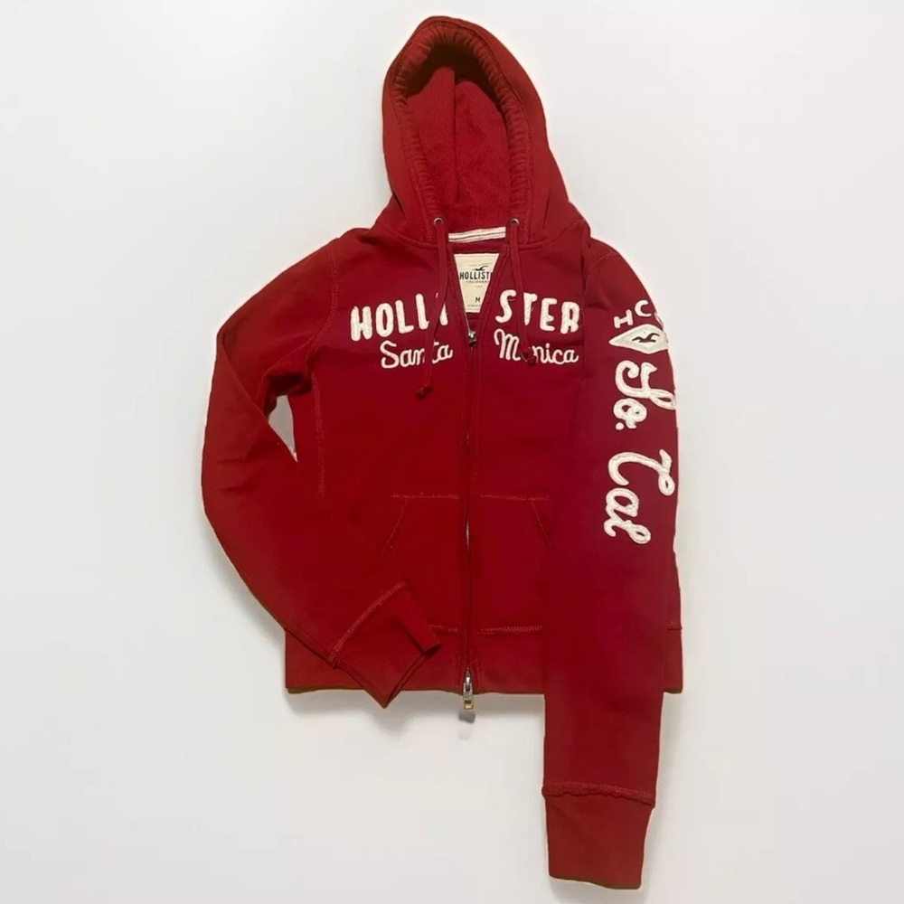 Y2K  ❤️ Vintage Rare Hollister Santa Monica womens/junior zip hoodie Medium
